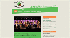Desktop Screenshot of landkultur-freepsum.de