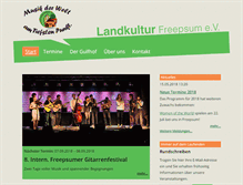 Tablet Screenshot of landkultur-freepsum.de